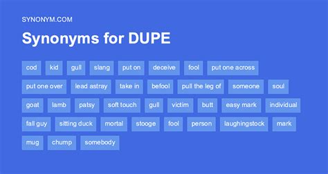 synonym for dupe